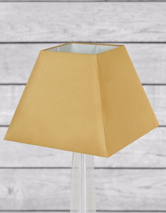 Small Gold Square Silk Lamp Shade