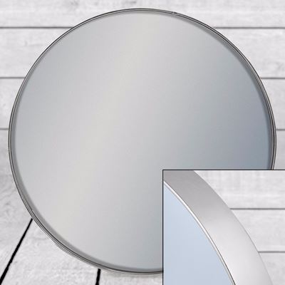 Small Round Silver Framed Arden Wall Mirror